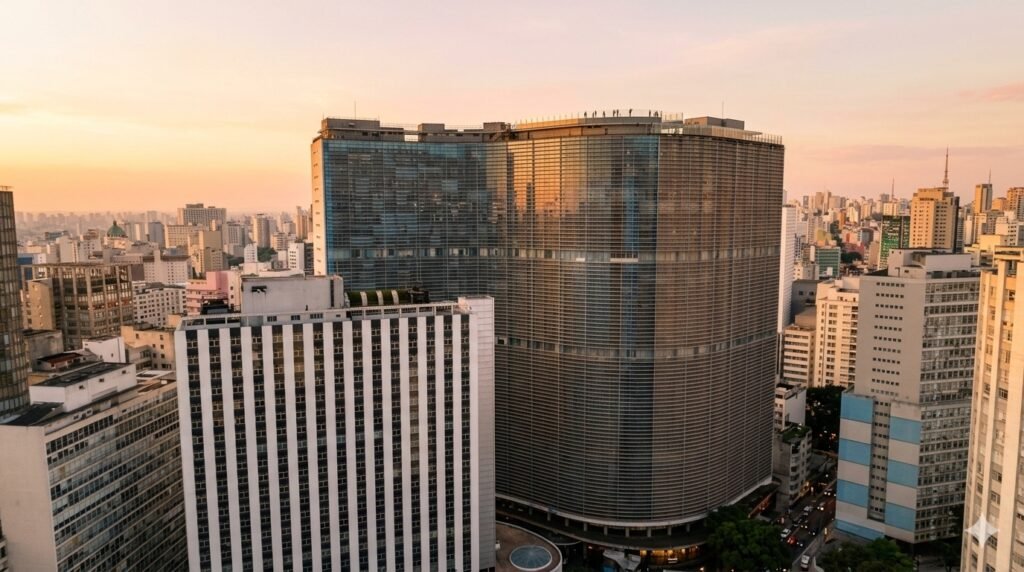 Mirante do Edifício Copan com vista panorâmica do Centro de São Paulo