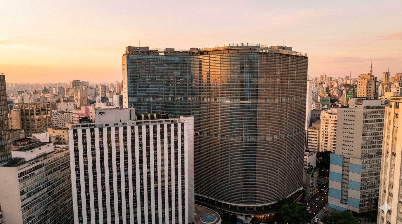 Mirante do Edifício Copan com vista panorâmica do Centro de São Paulo