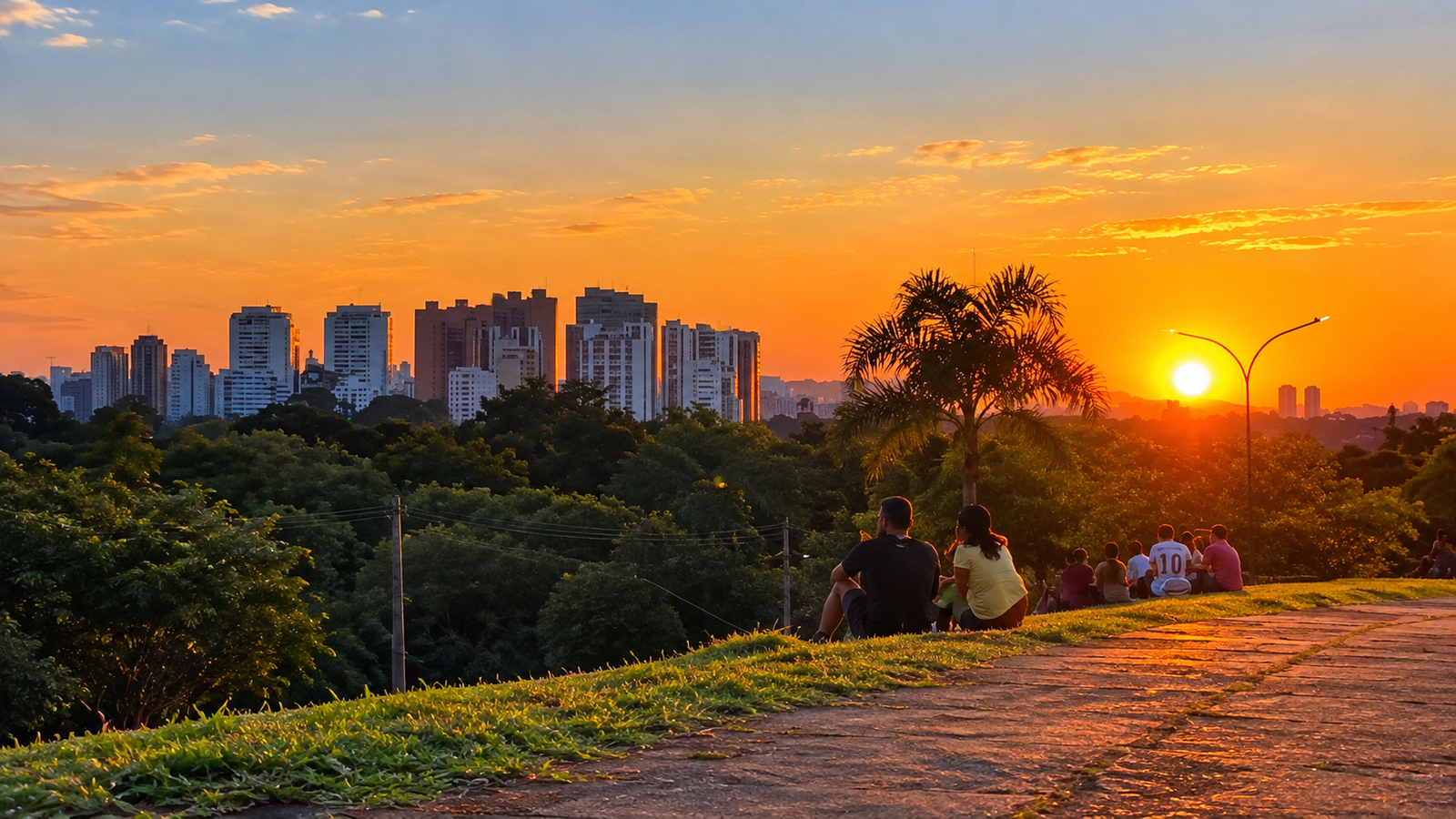 Mirante da Praça Pôr do Sol no Alto de Pinheiros em São Paulo